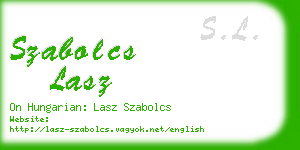 szabolcs lasz business card